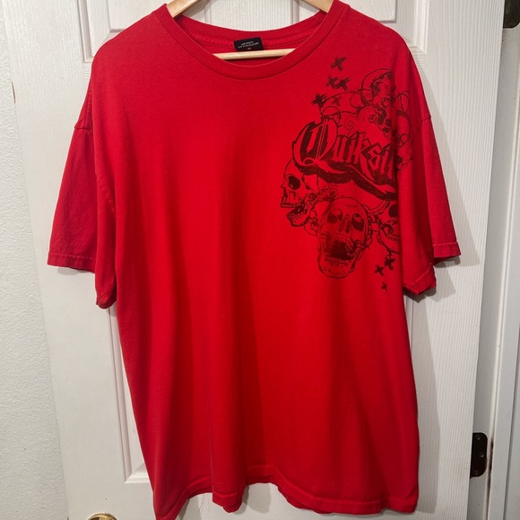 Y2K Quicksilver affliction style tee .Small hit on back with skulls hit in front - Picture 1 of 4
